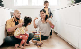 Family using wellness patches to support natural dopamine levels