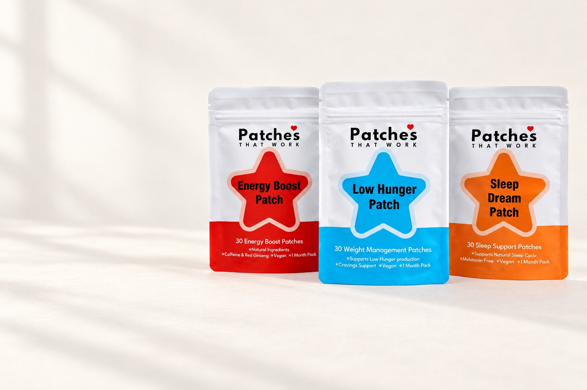 Energy Boost, Low Hunger and Sleep Dream pouches